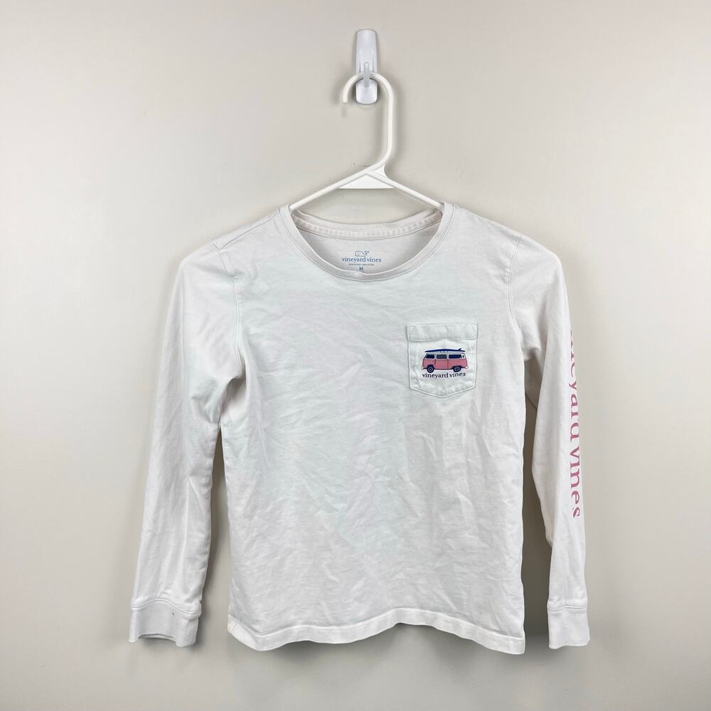 Vineyard Vines Long Sleeve Surf Van Pocket T-Shirt M 10-12